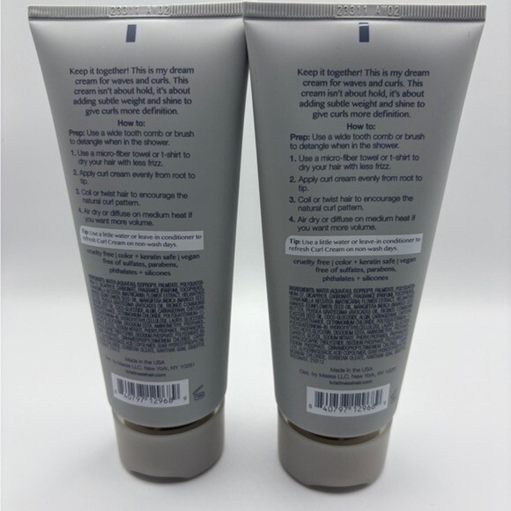 Kristin Ess Ultra-Light Curl Defining Cream New 6.7 FL OZ X2 - Picture 3 of 4